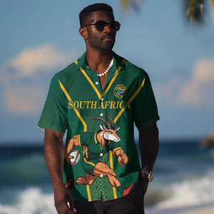 Custom South Africa Rugby Hawaiian Shirt Go Springboks LT18