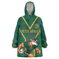 Custom South Africa Rugby Kid Wearable Blanket Hoodie Go Springboks - African Pride