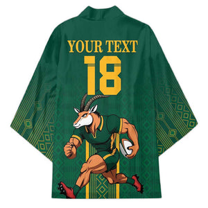 Custom South Africa Rugby Kimono Go Springboks - African Pride