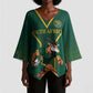 Custom South Africa Rugby Kimono Sleeve Blouse Go Springboks - African Pride