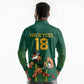 Custom South Africa Rugby Long Sleeve Polo Shirt Go Springboks - African Pride