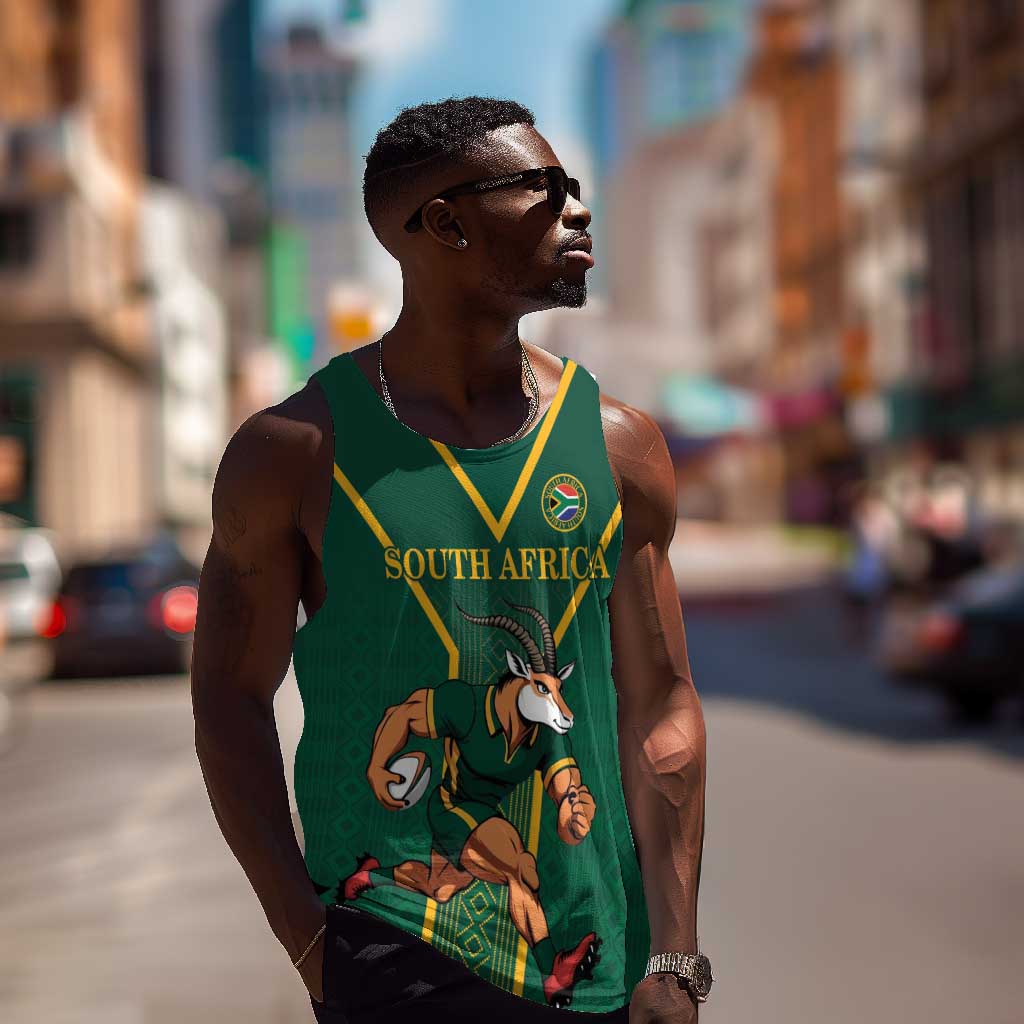 Custom South Africa Rugby Men Tank Top Go Springboks - African Pride