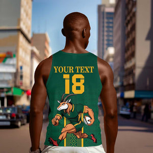 Custom South Africa Rugby Men Tank Top Go Springboks - African Pride