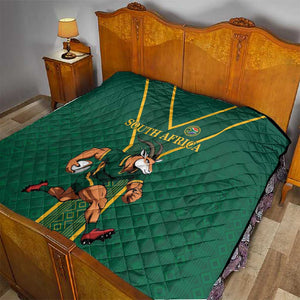 South Africa Rugby Quilt Go Springboks - African Pride