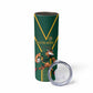 Custom South Africa Rugby Skinny Tumbler Go Springboks - African Pride