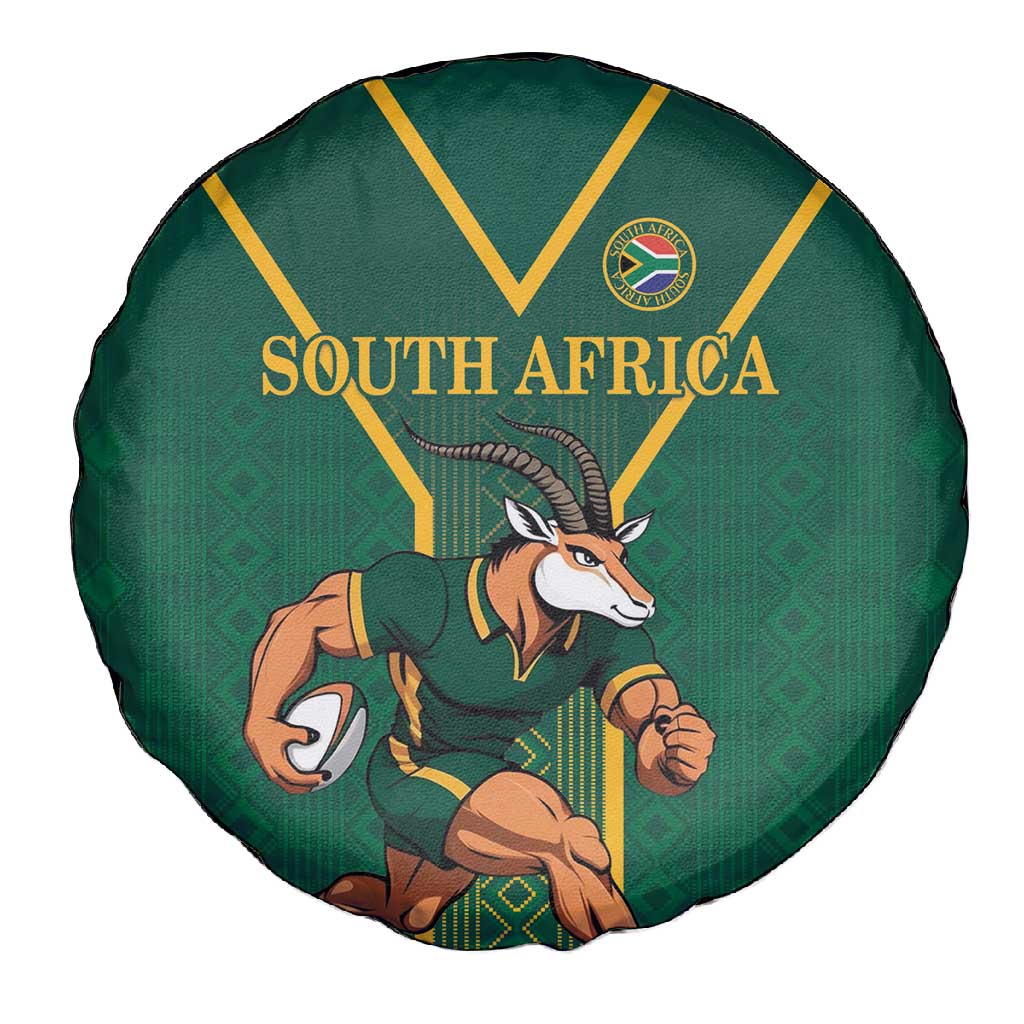 South Africa Rugby Spare Tire Cover Go Springboks - African Pride