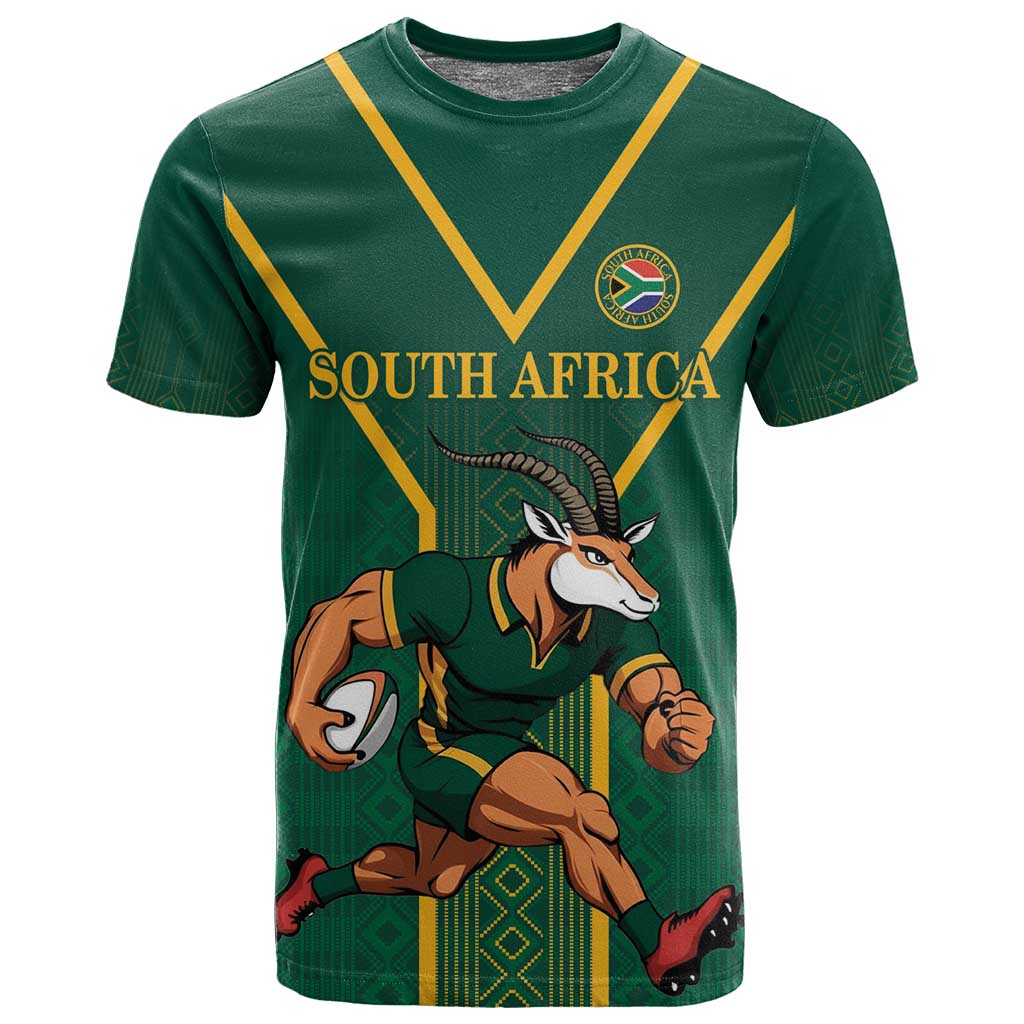 Custom South Africa Rugby T shirt Go Springboks - African Pride