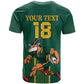 Custom South Africa Rugby T shirt Go Springboks - African Pride