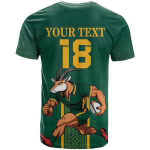 Custom South Africa Rugby T shirt Go Springboks - African Pride
