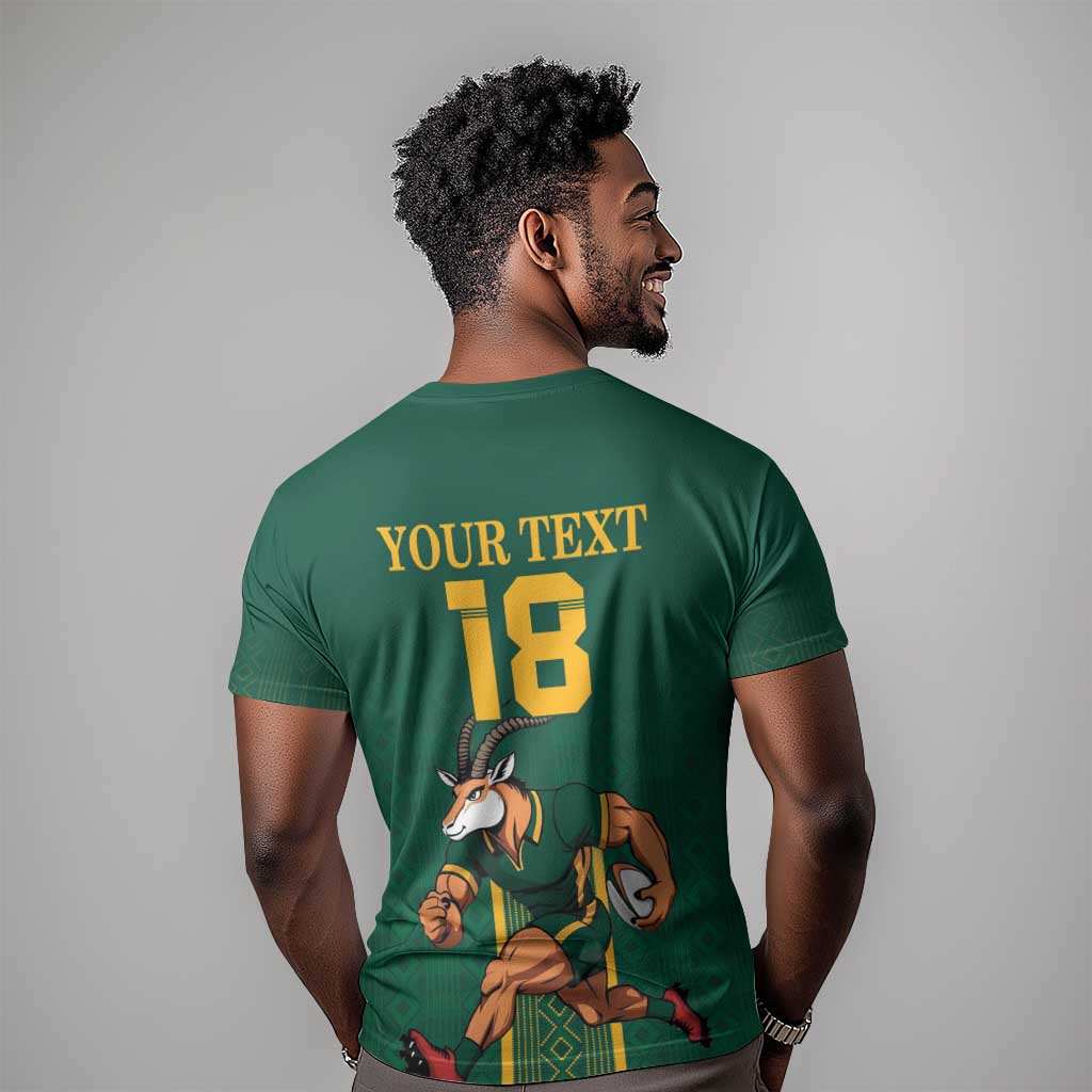 Custom South Africa Rugby T shirt Go Springboks - African Pride
