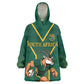 Custom South Africa Rugby Wearable Blanket Hoodie Go Springboks - African Pride