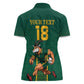 Custom South Africa Rugby Women Polo Shirt Go Springboks - African Pride