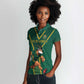 Custom South Africa Rugby Women Polo Shirt Go Springboks - African Pride
