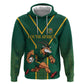Custom South Africa Rugby Zip Hoodie Go Springboks - African Pride