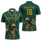 Custom South Africa Rugby Zipper Polo Shirt Go Springboks - African Pride
