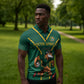 Custom South Africa Rugby Zipper Polo Shirt Go Springboks - African Pride