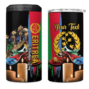 Personalized Eritrea Martyrs Day 4 in 1 Can Cooler Tumbler Honoring the Fallen