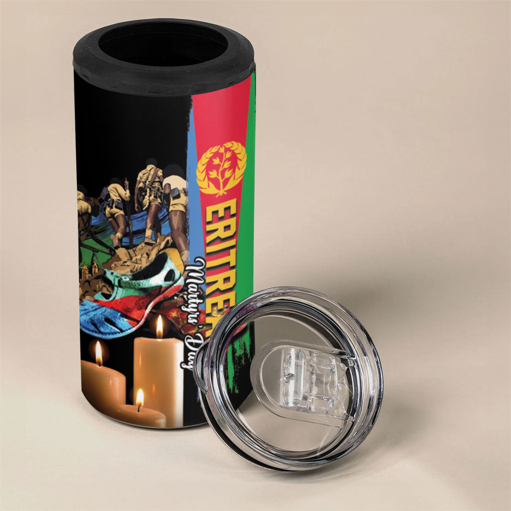 Personalized Eritrea Martyrs Day 4 in 1 Can Cooler Tumbler Honoring the Fallen