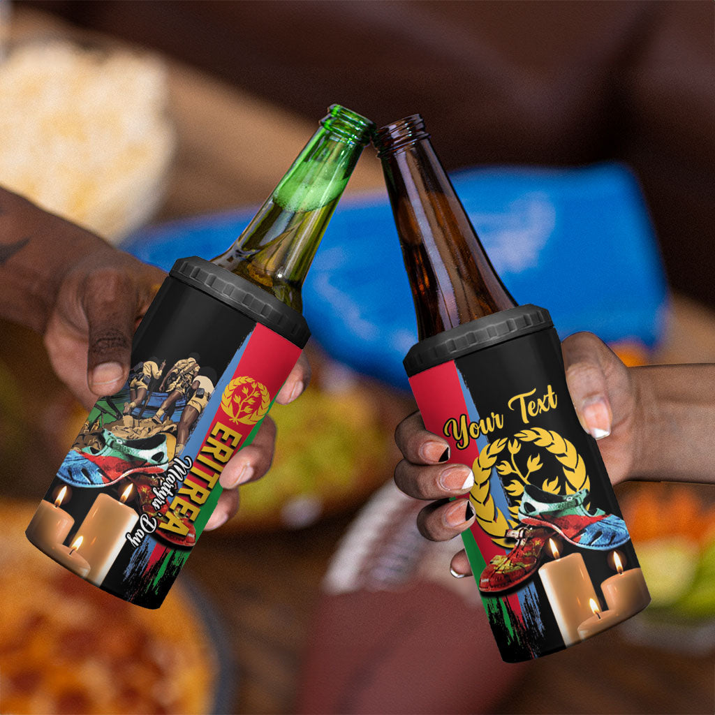 Personalized Eritrea Martyrs Day 4 in 1 Can Cooler Tumbler Honoring the Fallen