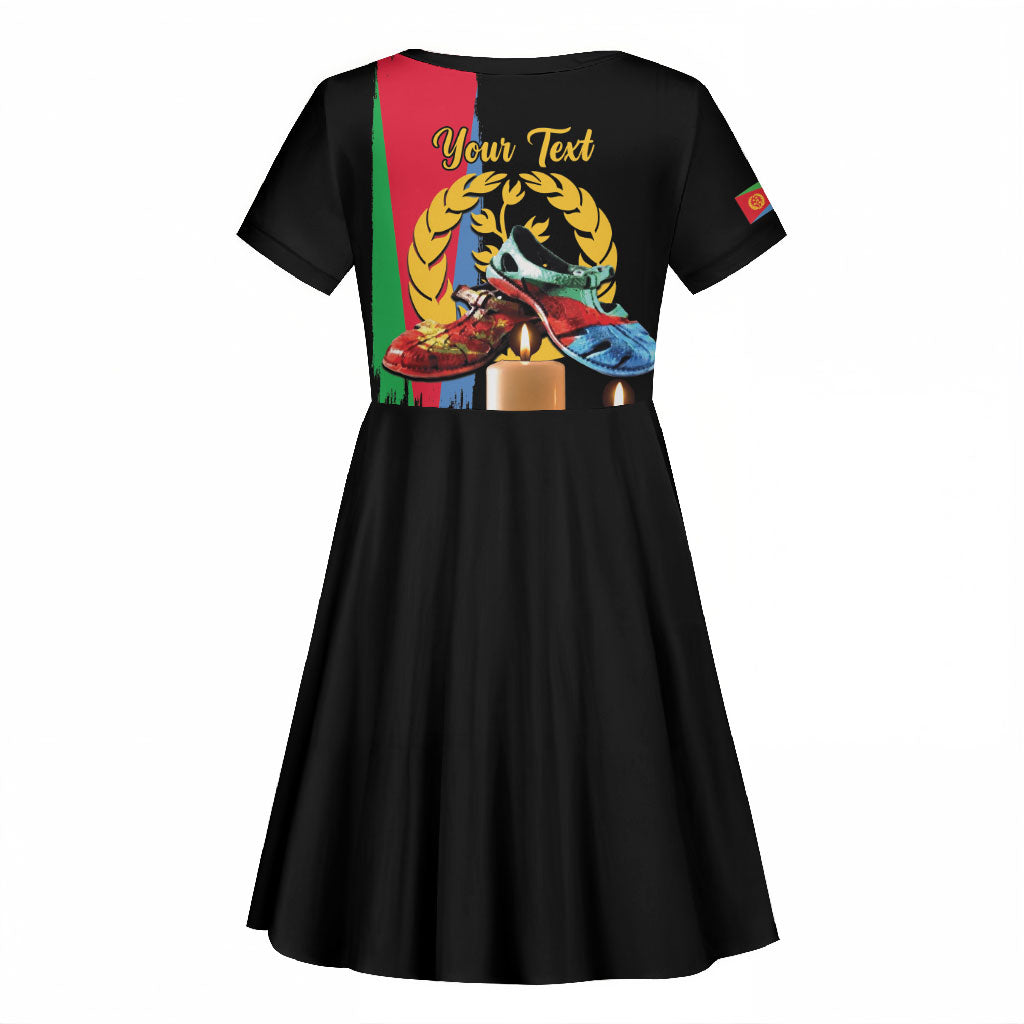 Personalized Eritrea Martyrs Day Kid Short Sleeve Dress Honoring the Fallen