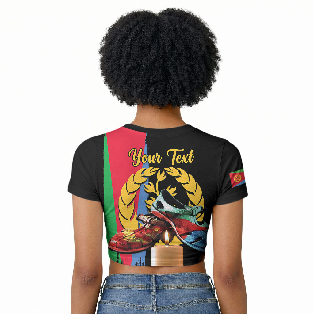 Personalized Eritrea Martyrs Day Raglan Cropped T shirt Honoring the Fallen