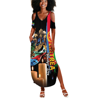 Personalized Eritrea Martyrs Day Summer Maxi Dress Honoring the Fallen