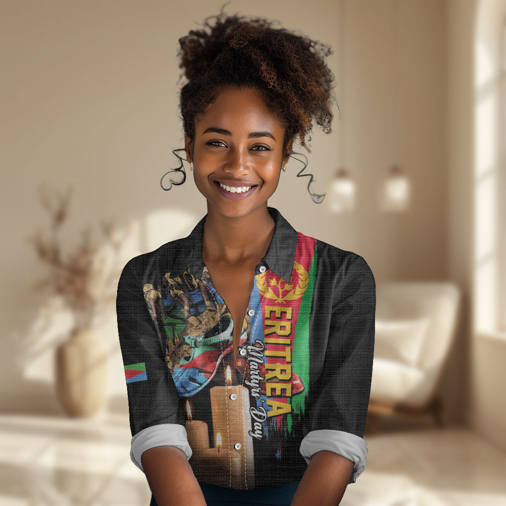 Personalized Eritrea Martyrs Day Women Casual Shirt Honoring the Fallen