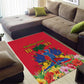 Afro-Haitians Independence Day Area Rug Le Marron Inconnu Unity Makes Strength - African Pride