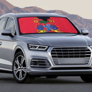Afro-Haitians Independence Day Auto Sun Shade Le Marron Inconnu Unity Makes Strength