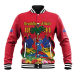 Afro-Haitians Independence Day Baseball Jacket Le Marron Inconnu Unity Makes Strength - African Pride