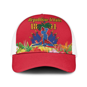 Afro-Haitians Independence Day Baseball Net Cap Le Marron Inconnu Unity Makes Strength - African Pride
