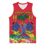 Afro-Haitians Independence Day Basketball Jersey Le Marron Inconnu Unity Makes Strength - African Pride