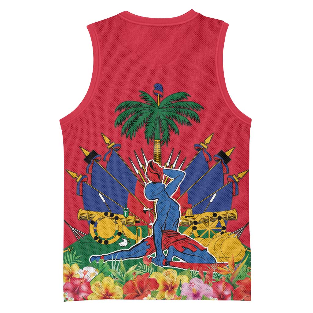 Afro-Haitians Independence Day Basketball Jersey Le Marron Inconnu Unity Makes Strength - African Pride