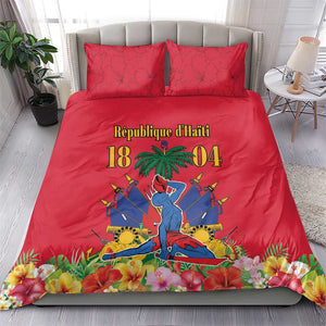 Afro-Haitians Independence Day Bedding Set Le Marron Inconnu Unity Makes Strength - African Pride