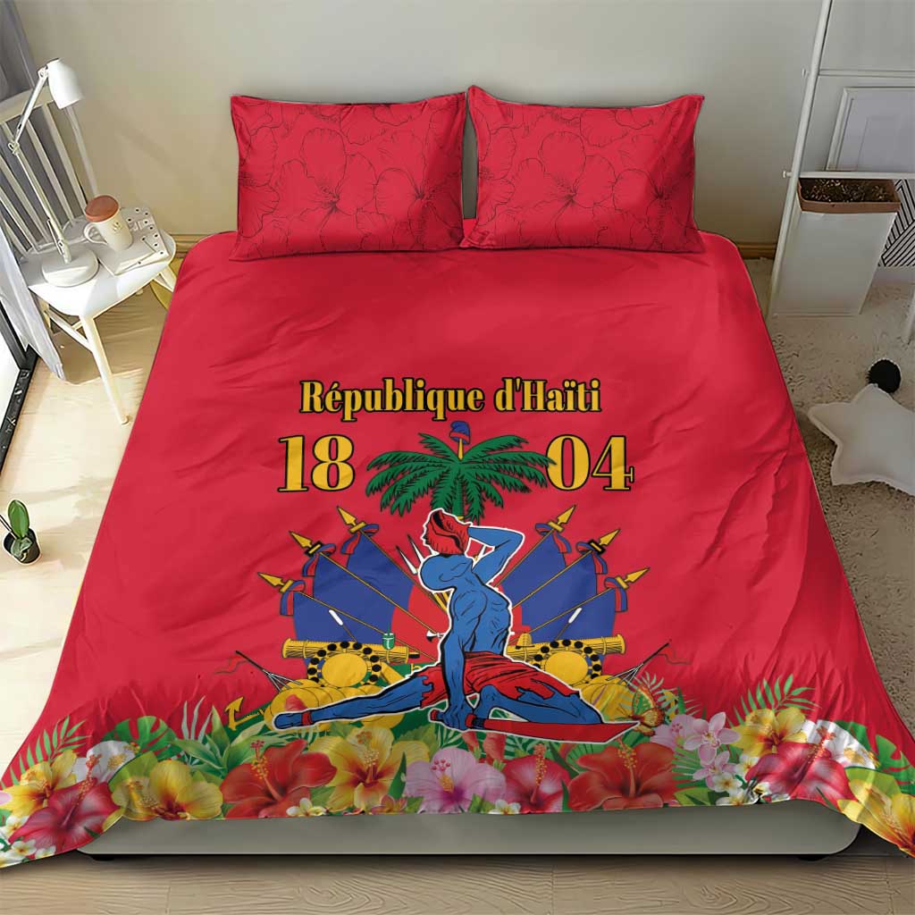 Afro-Haitians Independence Day Bedding Set Le Marron Inconnu Unity Makes Strength - African Pride