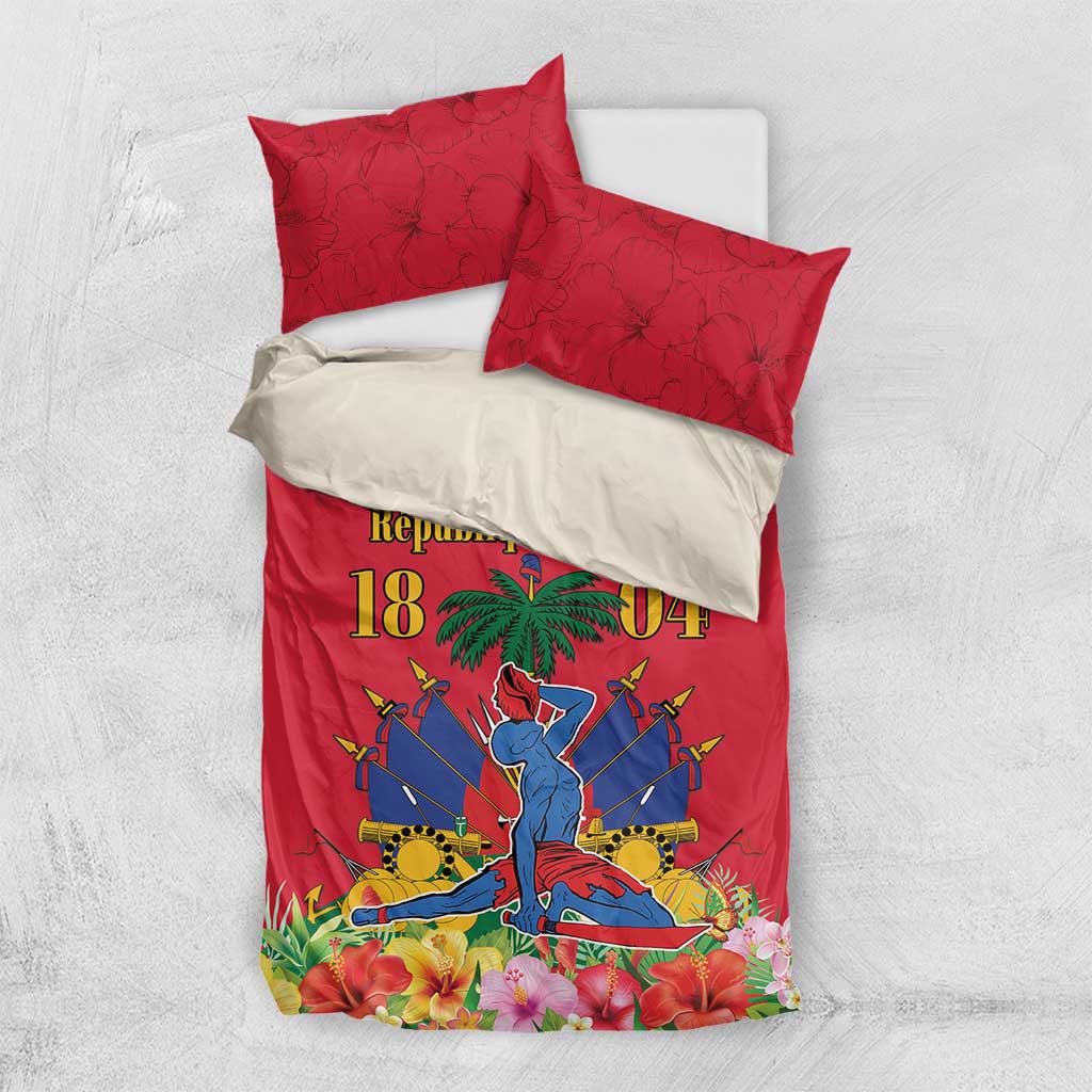 Afro-Haitians Independence Day Bedding Set Le Marron Inconnu Unity Makes Strength - African Pride