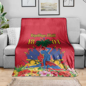 Afro-Haitians Independence Day Blanket Le Marron Inconnu Unity Makes Strength - African Pride