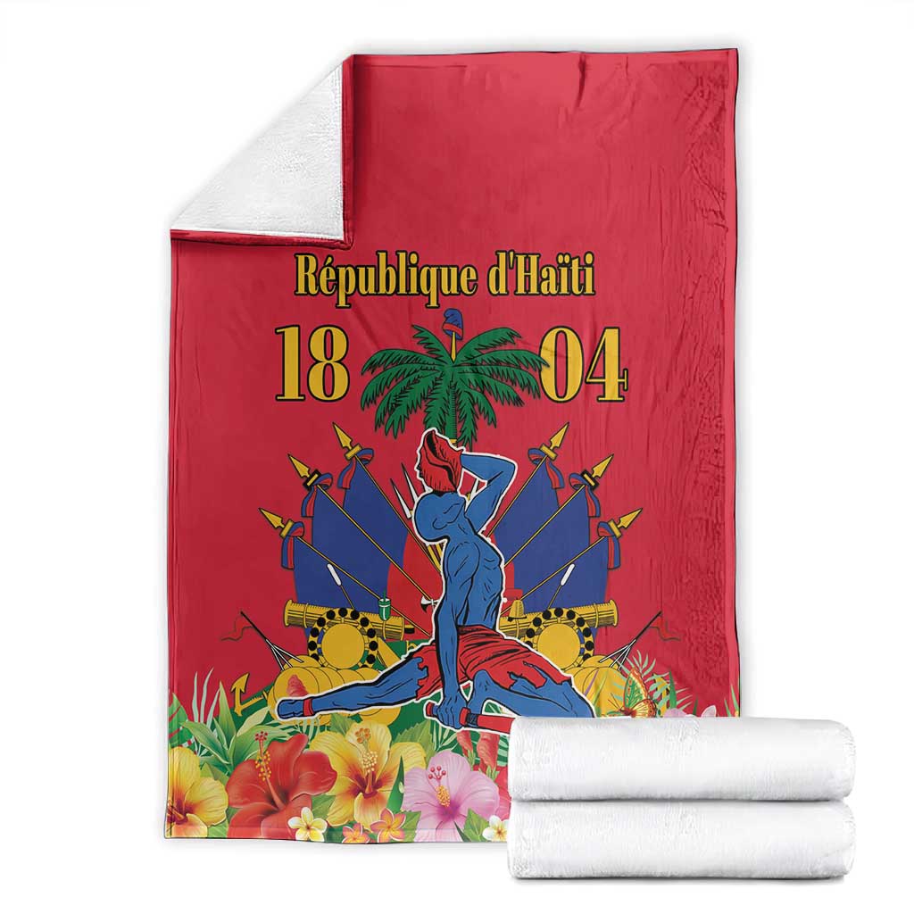 Afro-Haitians Independence Day Blanket Le Marron Inconnu Unity Makes Strength - African Pride