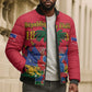 Afro-Haitians Independence Day Bomber Puffer Jacket Le Marron Inconnu Unity Makes Strength