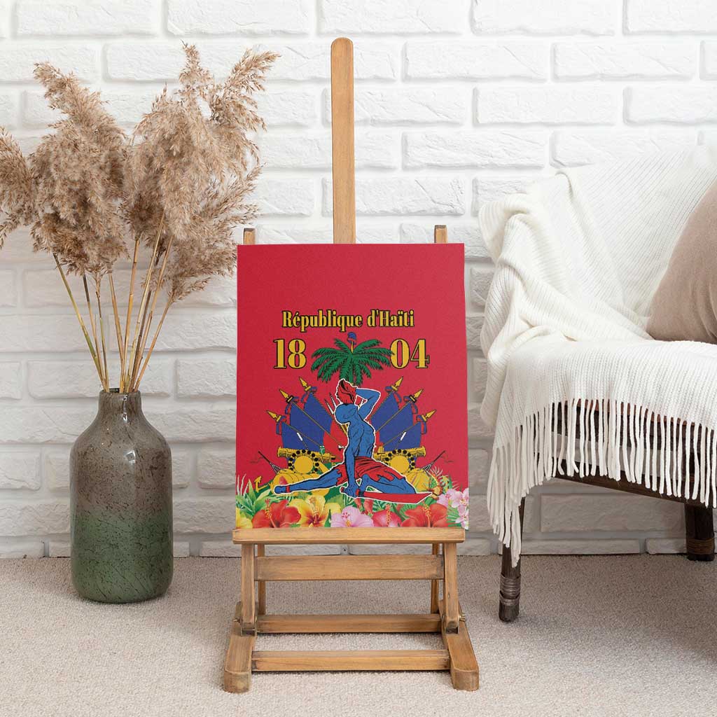 Afro-Haitians Independence Day Canvas Wall Art Le Marron Inconnu Unity Makes Strength - African Pride