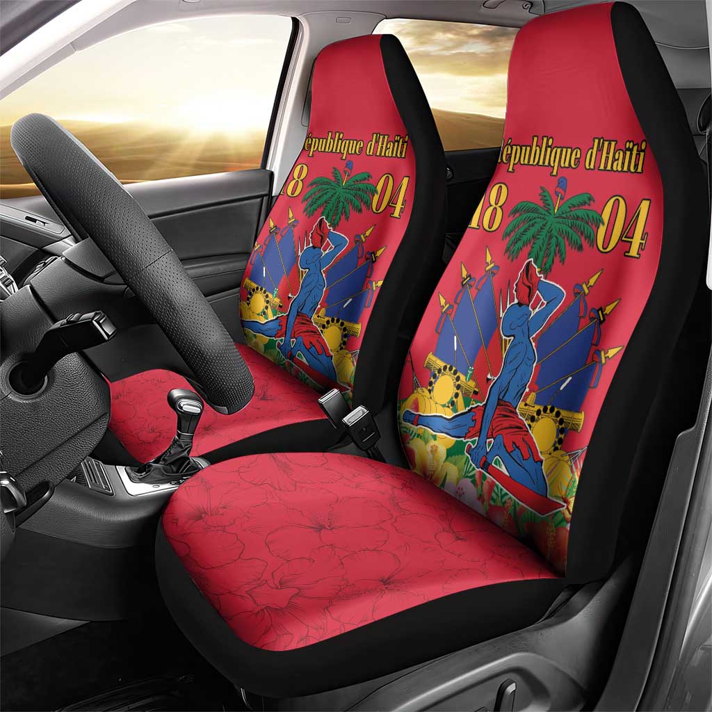 Afro-Haitians Independence Day Car Seat Cover Le Marron Inconnu Unity Makes Strength - African Pride