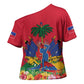 Afro-Haitians Independence Day Cross Shoulder Shirt Le Marron Inconnu Unity Makes Strength