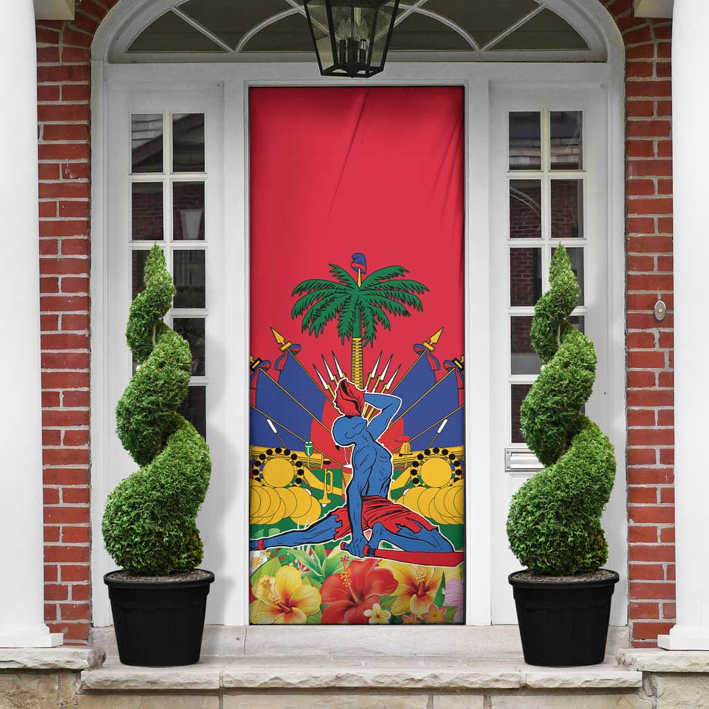 Afro-Haitians Independence Day Door Cover Le Marron Inconnu Unity Makes Strength