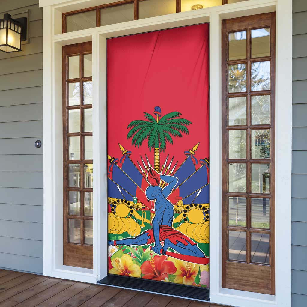 Afro-Haitians Independence Day Door Cover Le Marron Inconnu Unity Makes Strength