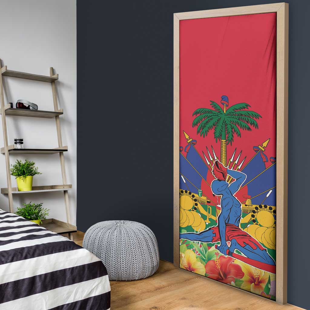 Afro-Haitians Independence Day Door Cover Le Marron Inconnu Unity Makes Strength