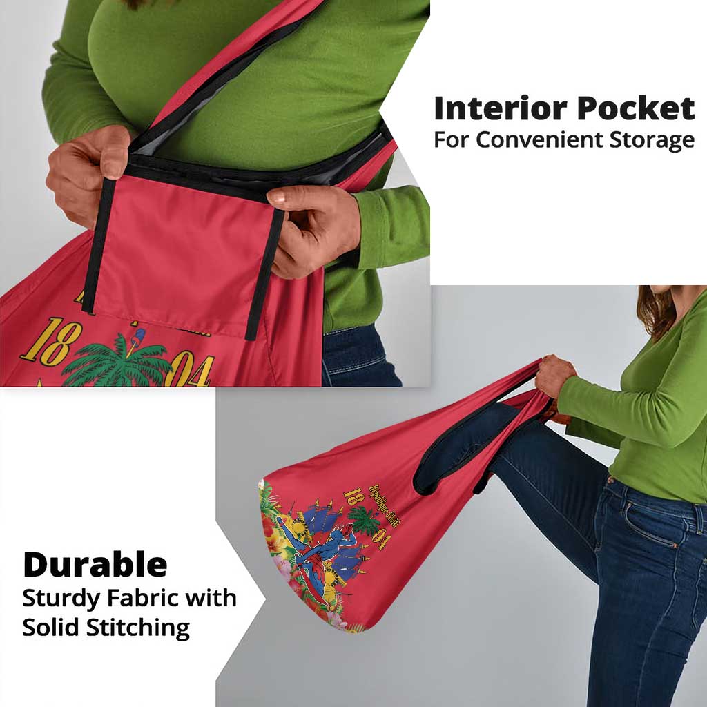 Afro-Haitians Independence Day Grocery Bag Le Marron Inconnu Unity Makes Strength - African Pride