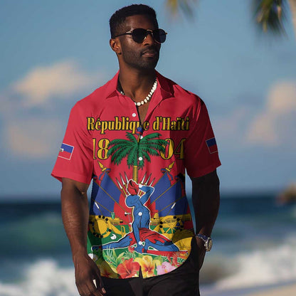 Afro-Haitians Independence Day Hawaiian Shirt Le Marron Inconnu Unity Makes Strength - African Pride