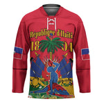 Afro-Haitians Independence Day Hockey Jersey Le Marron Inconnu Unity Makes Strength