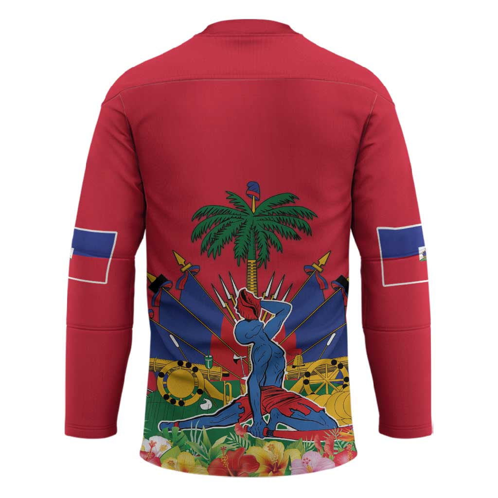 Afro-Haitians Independence Day Hockey Jersey Le Marron Inconnu Unity Makes Strength