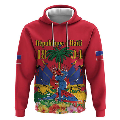Afro-Haitians Independence Day Hoodie Le Marron Inconnu Unity Makes Strength - African Pride